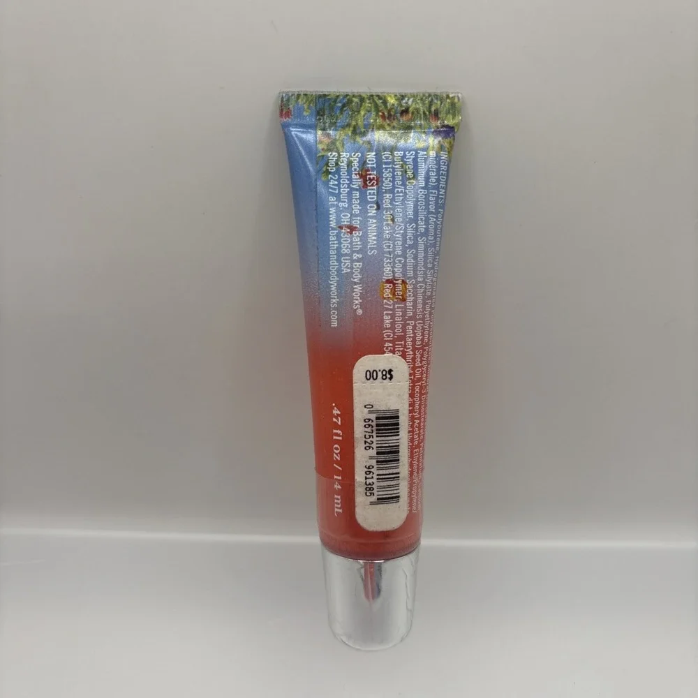 Bath & Body Works Liplicious Country Chic Peach Jelly Lip Gloss Sealed 0.47 Oz
